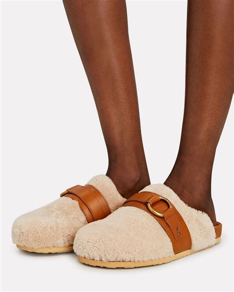 see by chloe gemma|See by Chloé Women's Gema Shearling Mules .